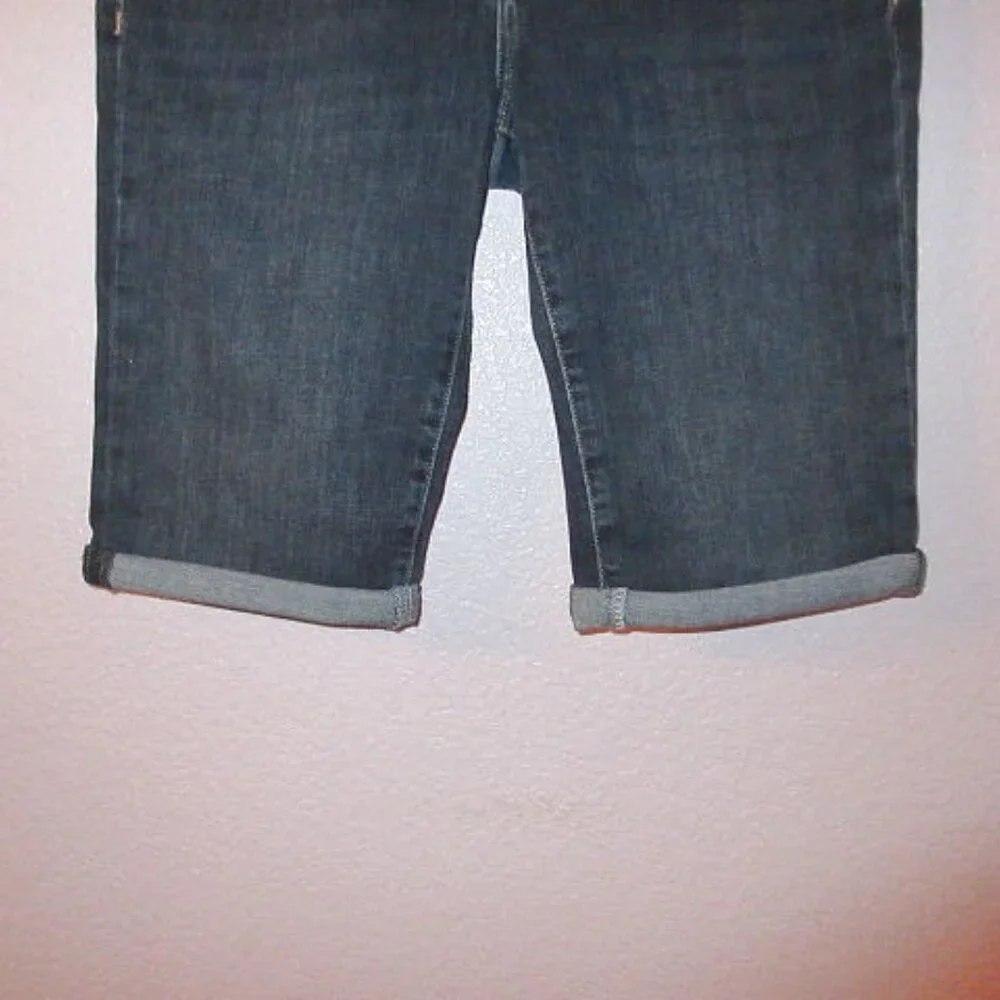 Mavi Womens Karly Denim Jean Shorts Size 27 Stretch Cuffed Dark Wash Mid Rise